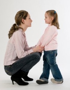 Parent Talking to Child